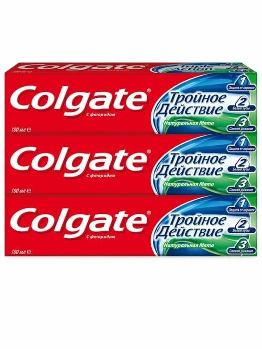 Colgate паста купить. Зубная паста Colgate тройное действие натуральная мята комплексная. Colgate тройное действие зубная паста 100мл. Колгейт зубная паста тройное действие. Zubnoy pasta Colgate troynoy deystvie 100 ml.