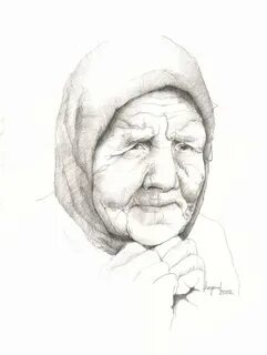 Нарисовать человека бабушку