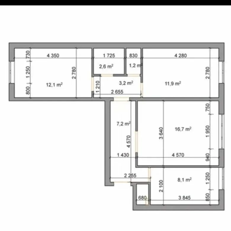 Размеры комнат в панельном доме. Планировка трешки. План трехкомнатной квартиры. Схема трехкомнатной квартиры. План квартиры трехкомнатной панельный.