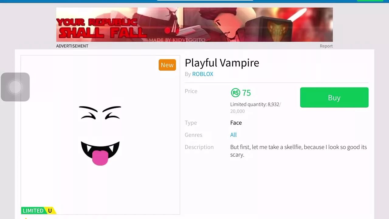 Бесплатное лицо в роблокс на телефоне. Лицо вампира РОБЛОКС. РОБЛОКС фейс. Лицо playful Vampire в РОБЛОКС. Вампир фейс в РОБЛОКСЕ.