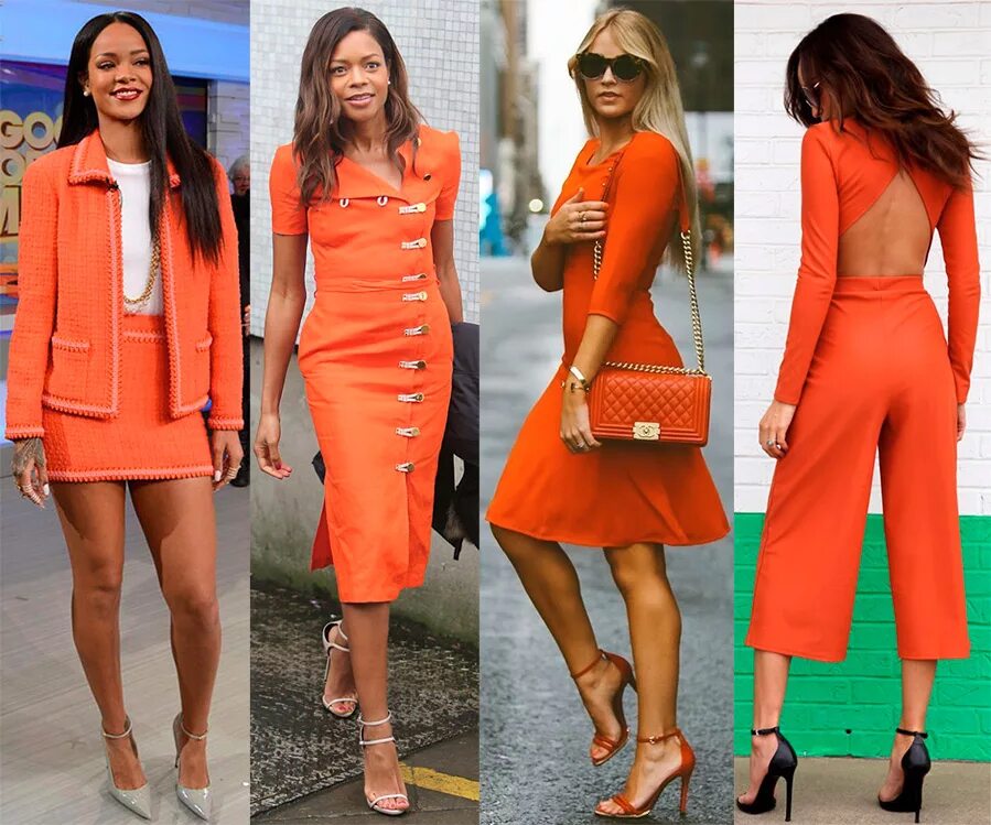Какой цвет одежды идет. Оранжевый цвет в одежде. Сочетание оранжевого в одежде. Сочетание с морковным цветом в одежде. Оттенки оранжевого в одежде.
