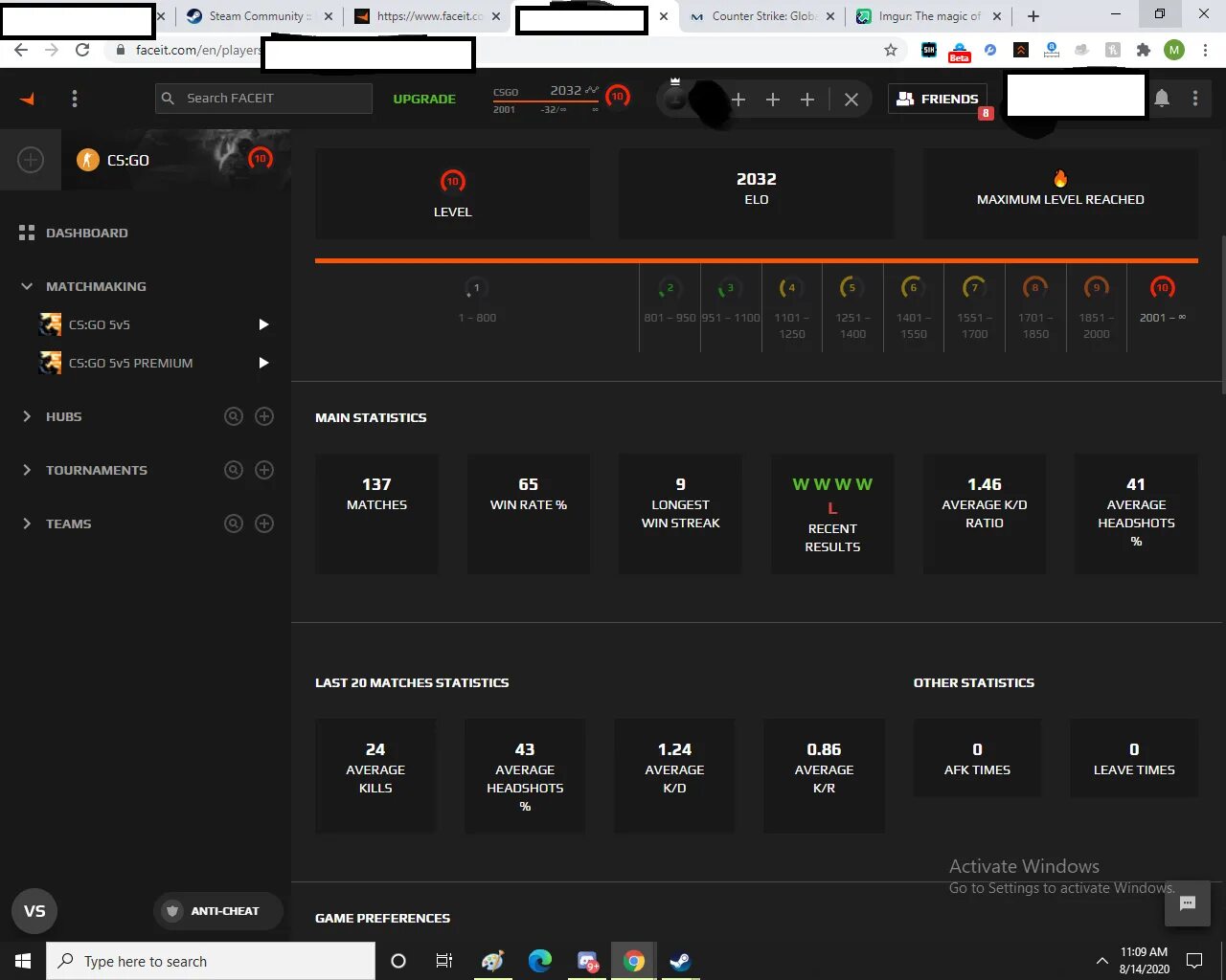 Faceit elo