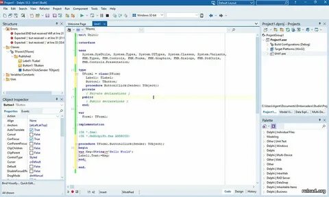Delphi для windows 10 x64