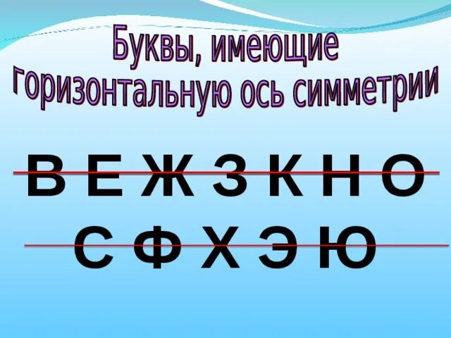Слова имеющие горизонтальную ось симметрии. Слова имеющие горизонтальную ось симметрии