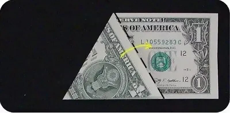 Треугольник из купюры. Доллар сложенный треугольником. Денежный треугольник из купюры. Сложить доллар треугольником для привлечения денег. Сложить доллар треугольником схема.