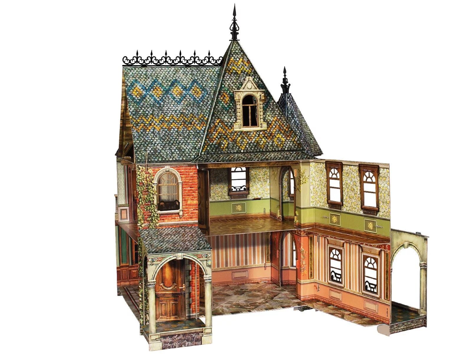 Victorian Dollhouse кукольный дом. Сборная модель умная бумага кукольный дом. 283 Doll House кукольный домик. Умная бумага кукольный дом Victorian.