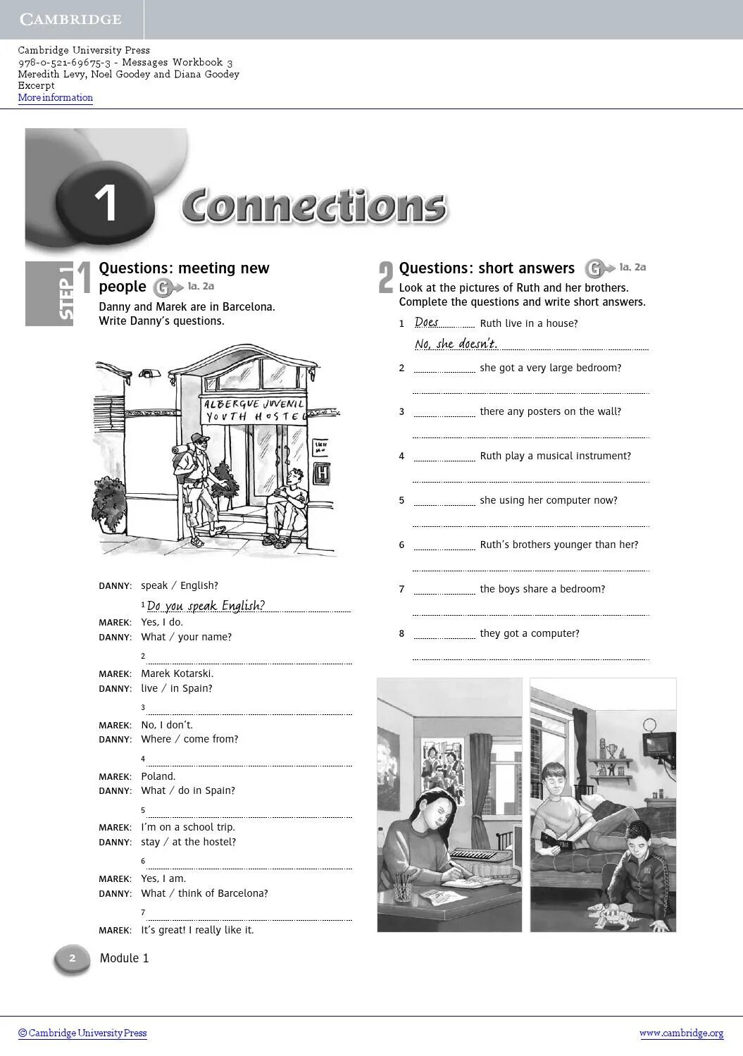 Connect the questions. Messages 3 Workbook. Messages Workbook ответы. Cambridge University Press ответы. Messages 3 Workbook ответы.