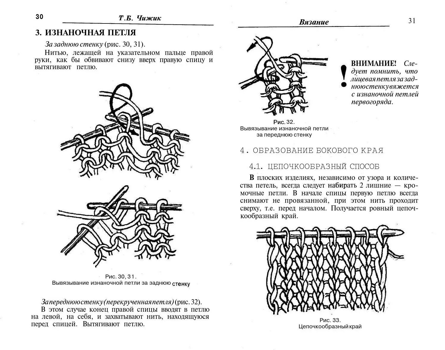 Изнаночный способ вязания