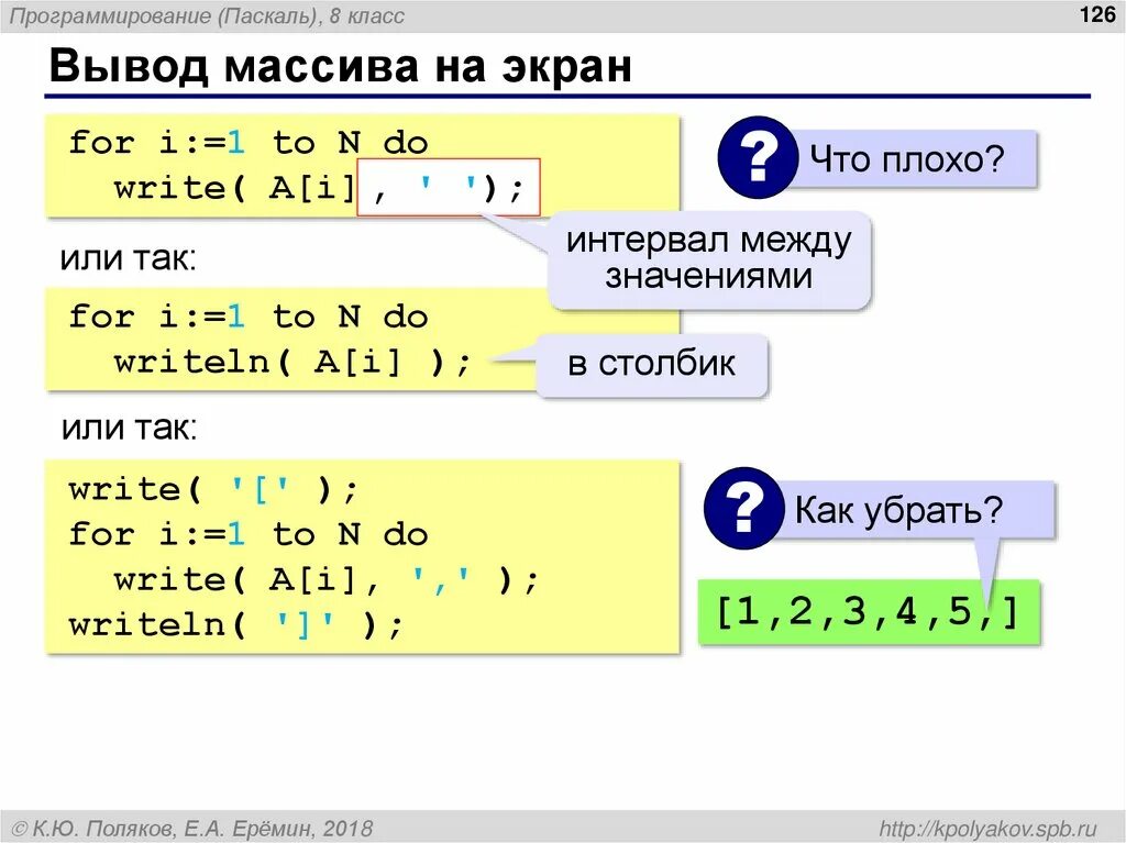 Вывести элементы массива через пробел. Массив в Паскале. Вывод массива на экран. Вывод массива Паскаль. Вывести массив Паскаль.