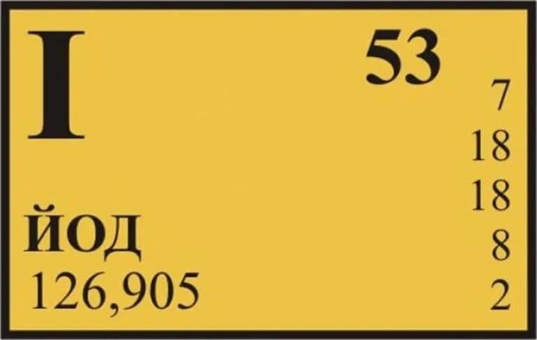 Формула йода в химии