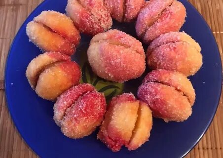 Персики со сгущенкой