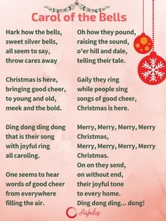 Песня carol of the bells