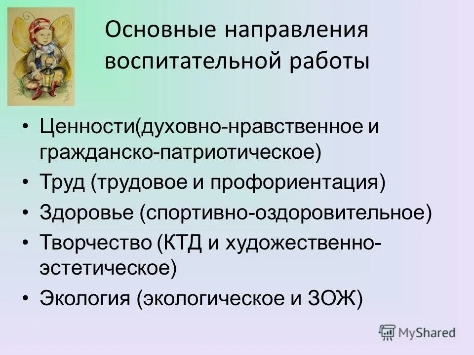 1 направления воспитания