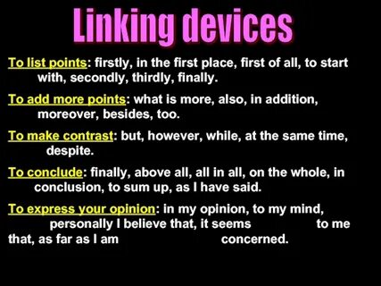 To list points
