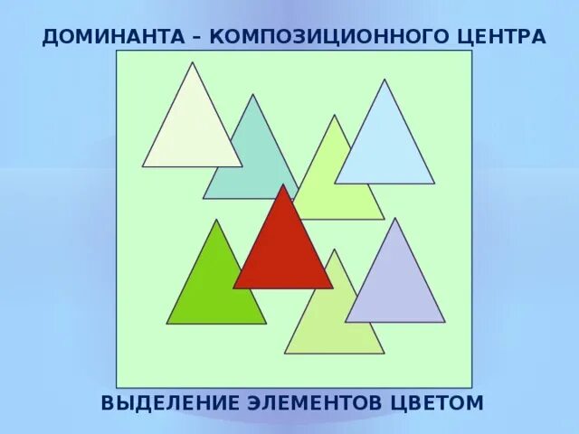 Доминанта в композиции. Выделение центра композиции цветом. Принцип Доминанты в композиции. Композиционный центр. Доминанта работа