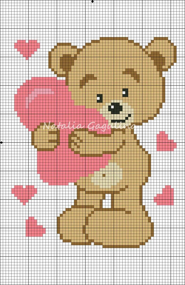 Техника с2с крючком для начинающих. Детская вышивка. Вышивка крестиком. Вышивка крестиком Медвежонок. Детская вышивка крестиком.