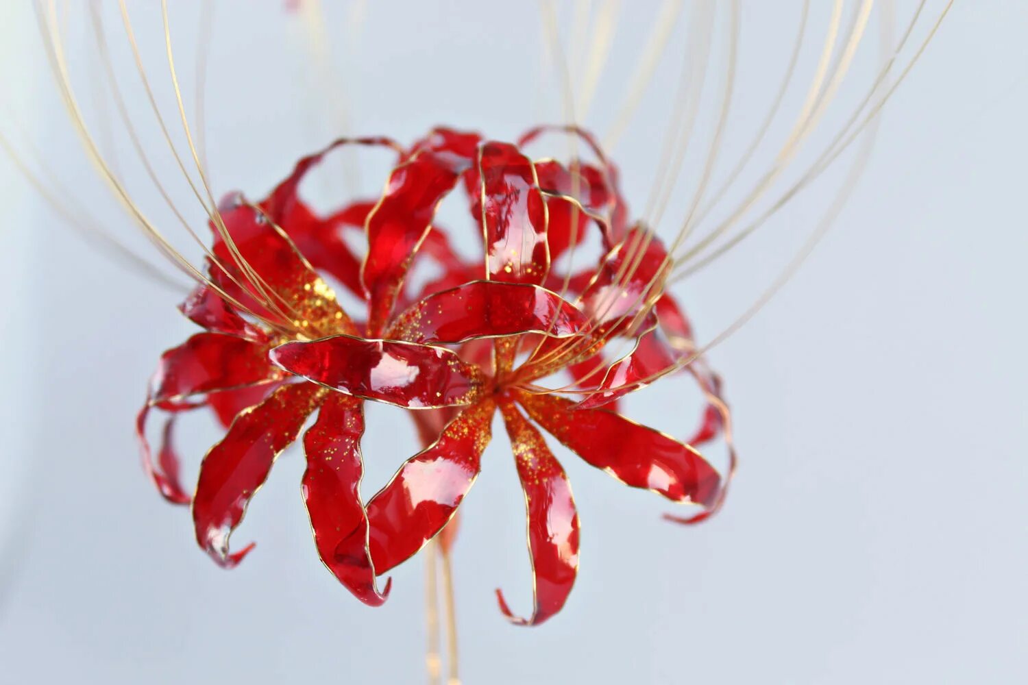 Frozen spider lily art