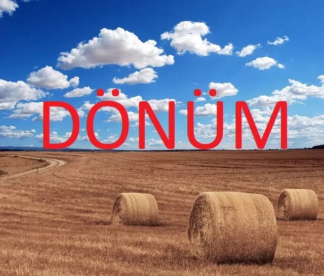 Bir kaç. 1 Dekar. 1 Hektar. Donum.