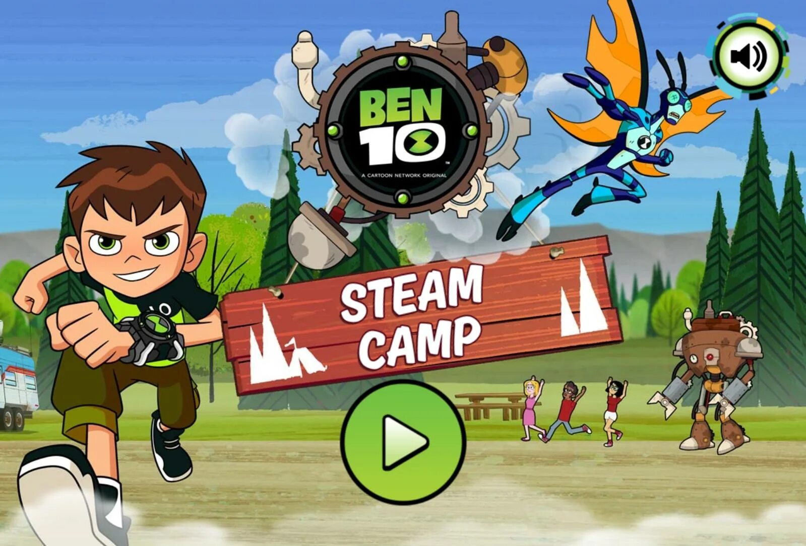 Скачай игру про бена. Ben 10 игры. Бен 10 перезапуск. Игра Бэн Бэн игр. Ben 10: Steam Camp game.