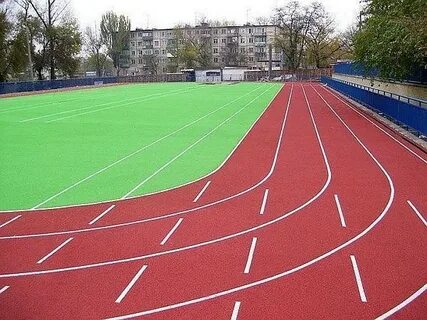 Спортивная дорожка на стадионе