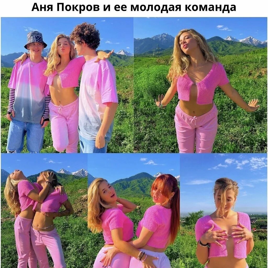 Милая Аня не стыдится показывать тело перед объективом
