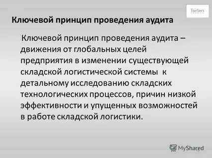 Какие принципы аудита