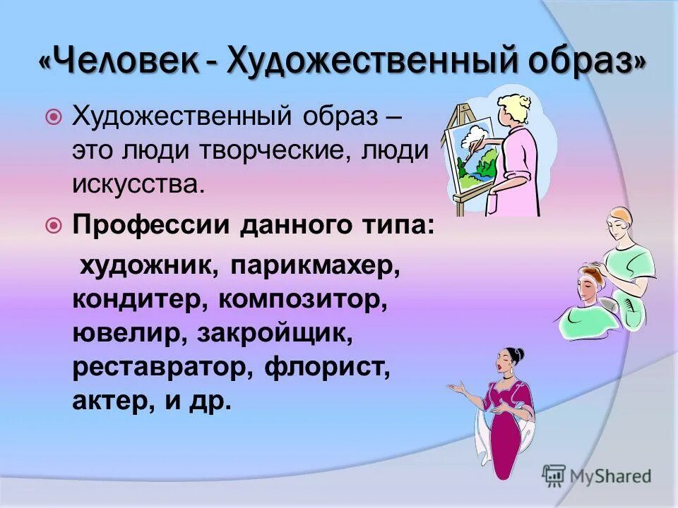 человек художественный образ профессии. профессии «в мире искусства». профессии типы профессий человек художественный образ. профтест человек художественный образ. специальность это.