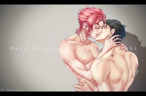 Yaoi) Stardust Crusaders: Jotaro Kujo and Noriaki Kakyoin Smutty Kissing De...