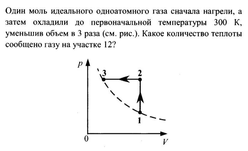 Некоторая масса идеального газа нагревается изохорно. 1 Моль идеального одноатомного газа. Один моль идеального одноатомного газа. Объем идеального одноатомного газа. Один моль идеального газа сначала нагревают затем охлаждают.