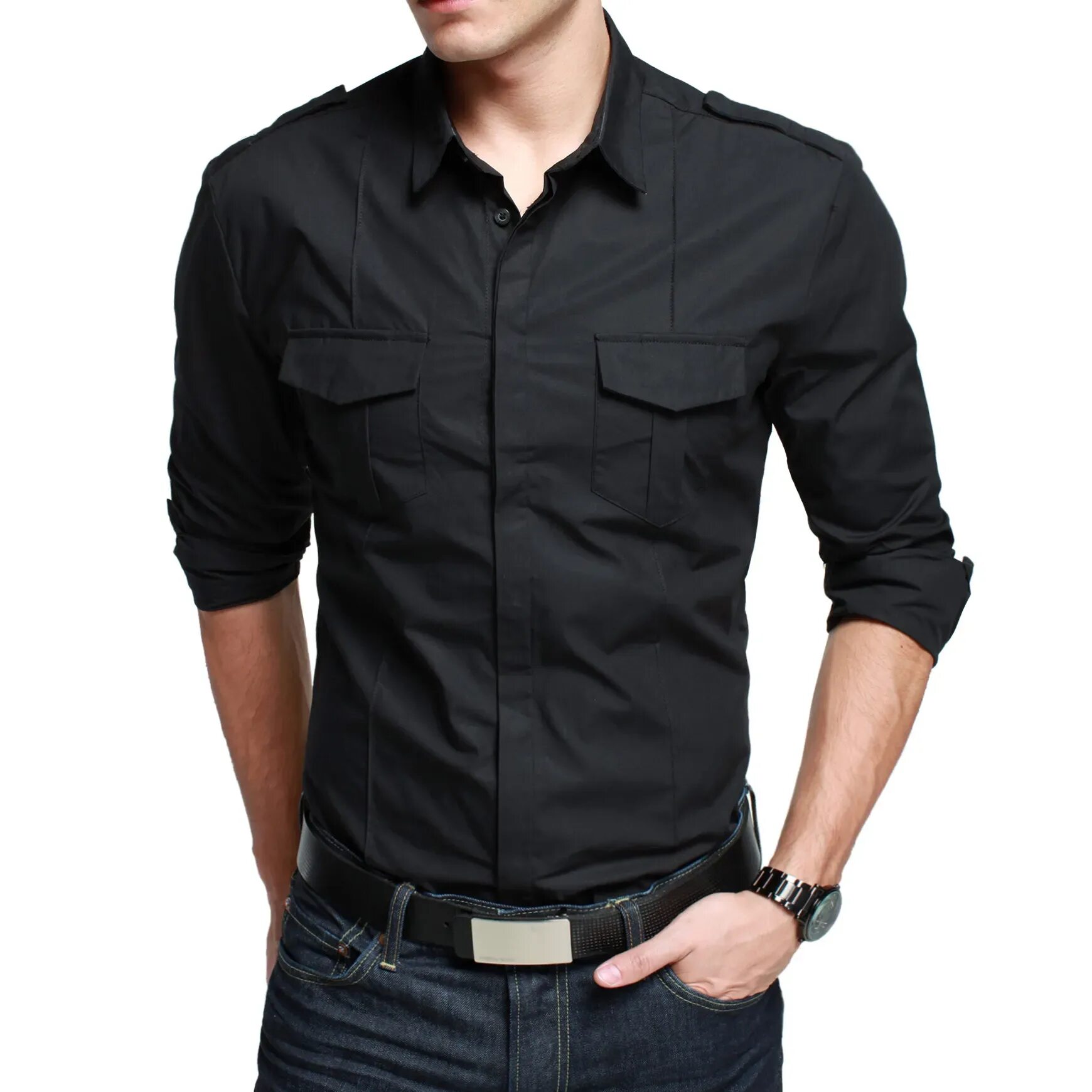 Черная рубашка. Рубашка с погонами мужская. Черная рубашка с погонами. Черная рубашка с погонами мужская. Черная рубашка с карманами мужская.