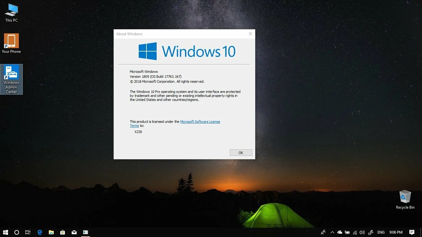 Виндовс 10 версия 1809. Windows 10 1809 RTM. Windows 10 build 1809. Рабочий стол 1809 Windows 10.