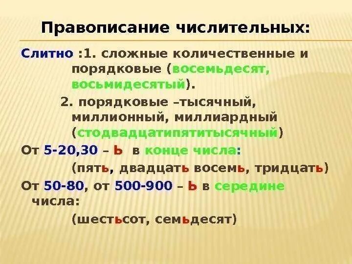 В числительных 15 16. Правописание числительных Слитное и раздельное написание. Правописание количественных имен числительных. Имя числительное Слитное и раздельное написание числительных. Правописание количественных и порядковых числительных.