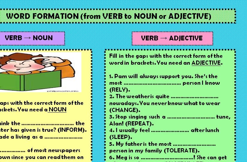 Word formation. Word formation verbs. Word formation Noun verb adjective. Word formation упражнения Worksheet. Such a task