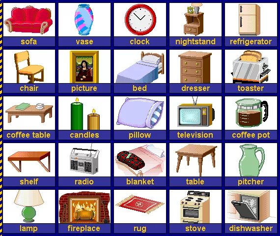 Английские слова по темам 3 класс. Предметы мебели на английском. Предметы мебели по английскому языку. Мебель на английском языке для детей. Слова мебели на английском языке.