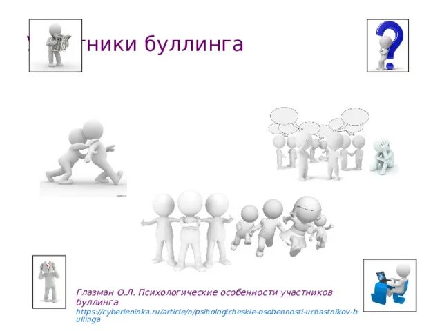 Причины буллинга. Буллинг причины и последствия. Особенности участников буллинга. Психологические особенности участников буллинга. Рекомендации по предотвращению буллинга в школе.