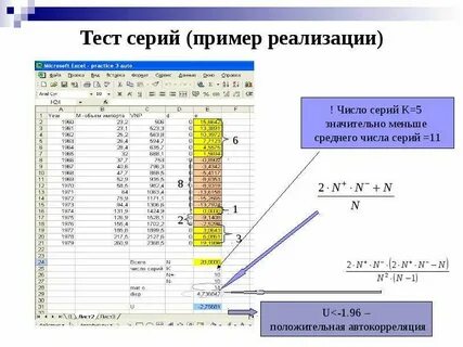 Тест серий