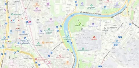 Река яуза на карте москвы