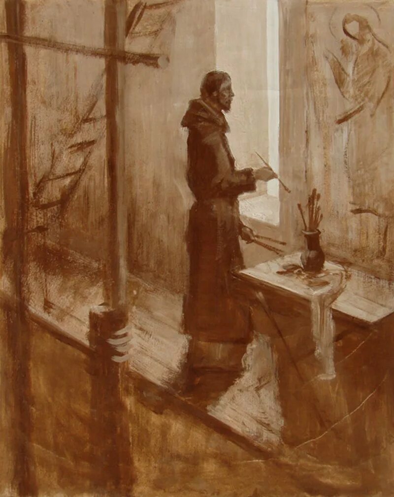 Художника андрея рублева. Андрей рублев художник иконописец. андрей рублёв художник картины. андрей рублёв портрет художника. андрей рублев иконописец картина.