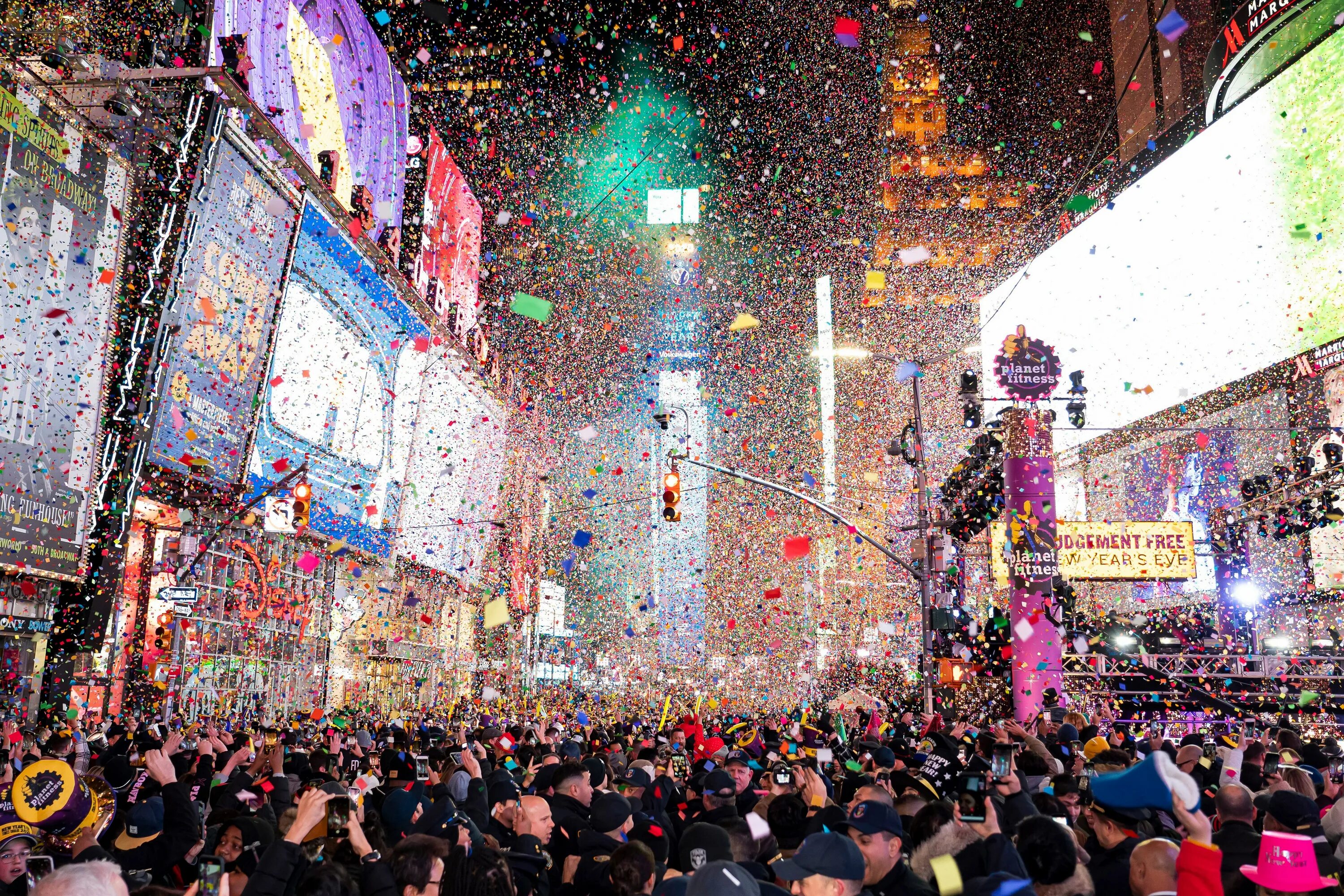 Time square new year