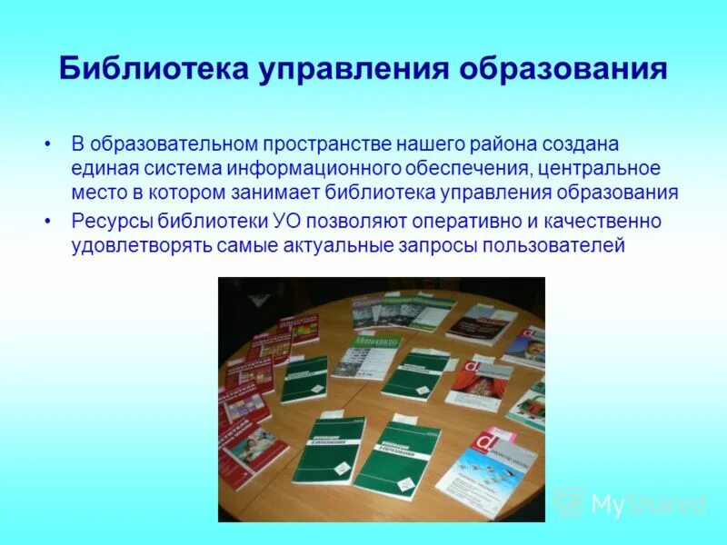 управление библиотечными ресурсами