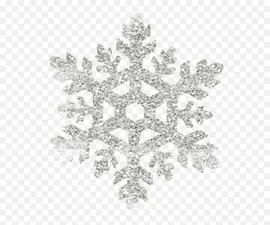 Белая снежинка на прозрачном фоне