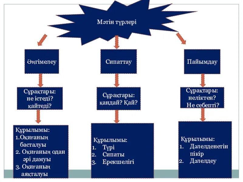 Тірек сөздерді пайдаланып сипаттау мәтінін жаз