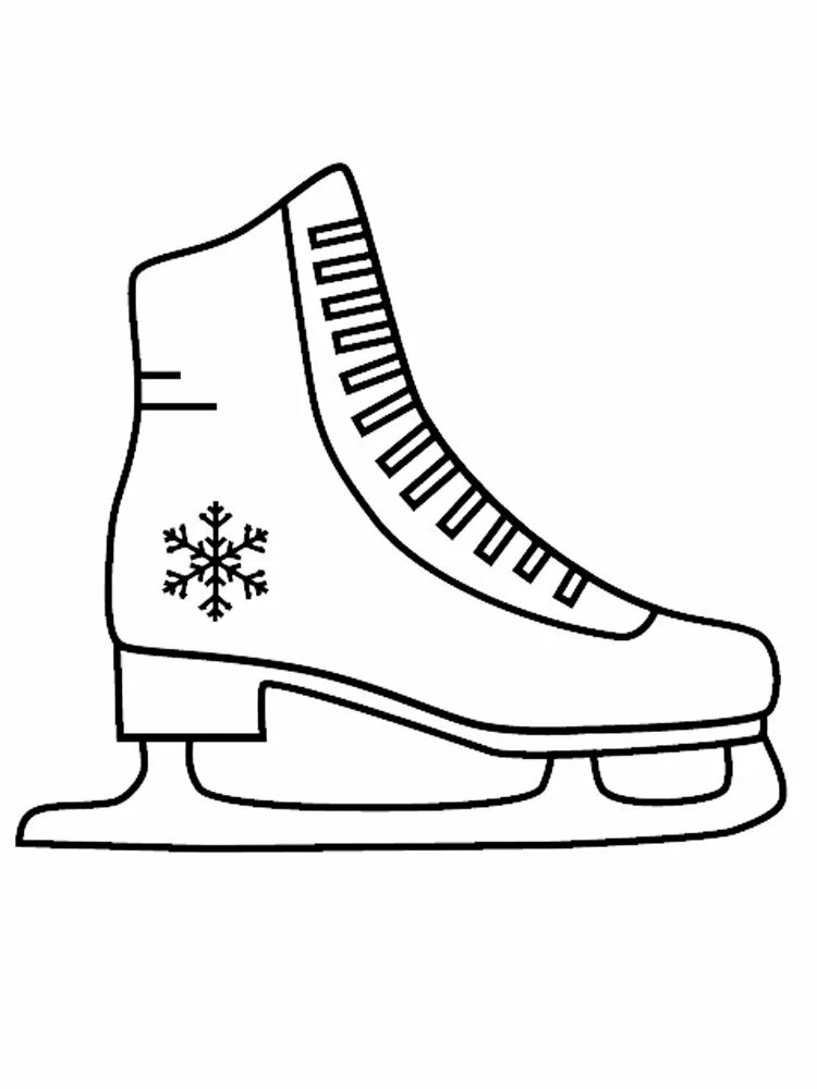 коньки раскраска для детей. коньки раскраска. коньки хоккейные контур. коньки трафарет. коньки трафарет.