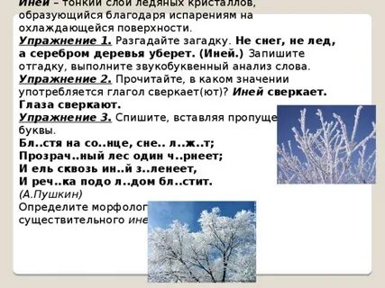 Иней вопросы