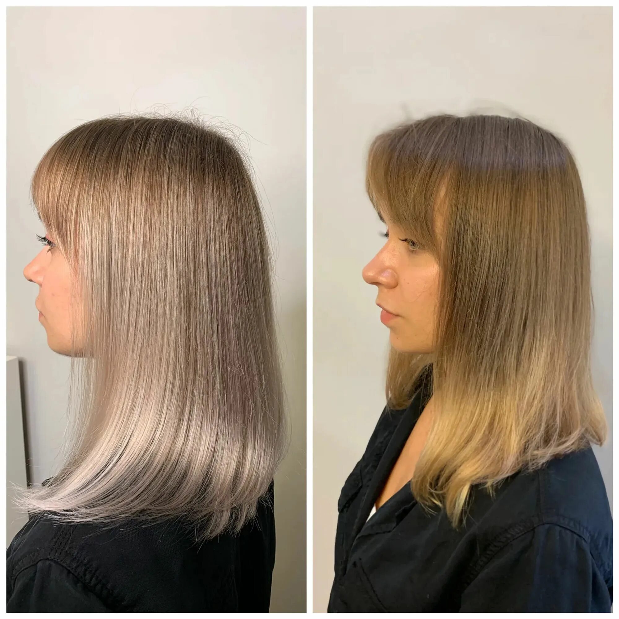 Тонирование осветленных волос. Тонирование волос. Тонирование волос после осветления. Мелирование с тонированием на русые волосы. Волосы после мелирования.