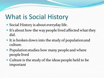 Social history