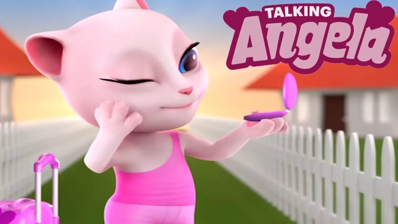 Игра том и анджела. Анджела. My talking Анджела. Анджела Талкинг игра. Talking Angela 2.