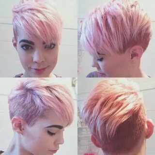 Short pink hair