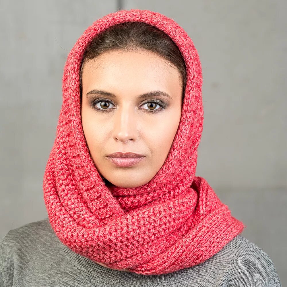 Связанные шарфы снуды