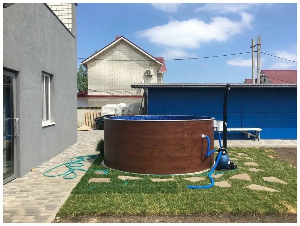 Круглый бассейн лагуна 3. Каркасный бассейн лагуна 244 125см. Круглый бассейн морозоустойчивый лагуна. 5 м. 66 х 1.